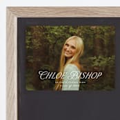 "Chic Name" - Graduation Announcements in Cloud by Carolyn MacLaren - Magnet Front