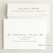 "portrait script" - Graduation Announcements in Onyx by Sarah Curry - FREE Recipient Addressing