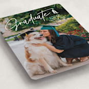 "Tassled T" - Graduation Announcements in Snow by Lauren Chism - Detail
