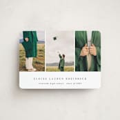 "Carousel" - Graduation Announcements in Cotton by Morgan Kendall - Front