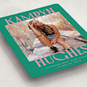 "Kamryn" - Graduation Announcements in Emerald by Erin German - Detail