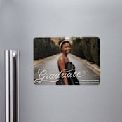 "Ribbons and Cords" - Graduation Announcements in Ink by Megan Davis - Magnet Front