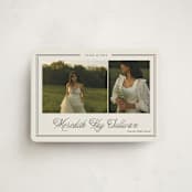 "Timeless Border" - Graduation Announcements in Almond by Brianne Larsen - Front
