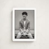 "Maple" - Graduation Announcements in Tuxedo by Annie Shapiro - Front