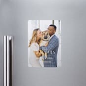 "Grad Duo" - Graduation Announcements in Sky by Ana Sharpe - Magnet Front