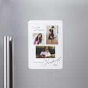 "Aspire" - Graduation Announcements in Cotton by Melanie Kosuge - Magnet Front