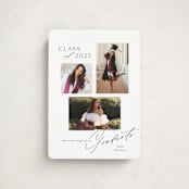 "Aspire" - Graduation Announcements in Cotton by Melanie Kosuge - Front