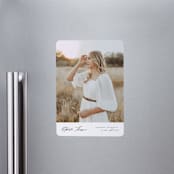 "Elegance" - Graduation Announcements in Cloud by Nicole Walsh - Magnet Front