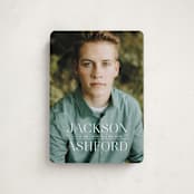 "Classy Stack" - Graduation Announcements in Limestone by Erica Krystek - Front