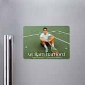 "Hartford" - Graduation Announcements in Silk by Ellen Schlegelmilch - Magnet Front