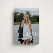 "Broken Border" - Graduation Announcements in Snow by Lauren Chism - Front
