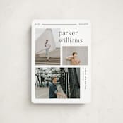 "Margins" - Graduation Announcements in Onyx by Pixel and Hank - Front