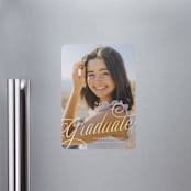 "Swooping" - Graduation Announcements in Cotton by Carmia Jordaan - Magnet Front