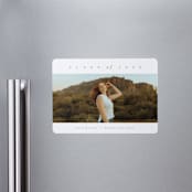 "Bright Horizon" - Graduation Announcements in Fawn by AK Graphics - Magnet Front