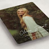 "Journal " - Graduation Announcements in Snow by Sara Hicks Malone - Detail