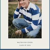 "Wide Frame" - Graduation Announcements in Ocean by Kelly Watkins - Detail