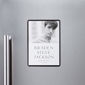 "Classy Graduate" - Graduation Announcements in Salt by Stephanie Hawkes - Magnet Front