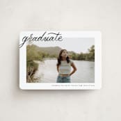 "Alignment" - Graduation Announcements in Onyx by Ashley DeMeyere - Front