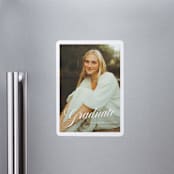 "mustacciuoli" - Graduation Announcements in Crystal by chocomocacino - Magnet Front
