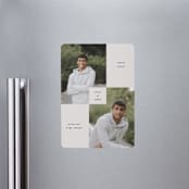"Bright Modern" - Graduation Announcements in Moon by Kelly Watkins - Magnet Front