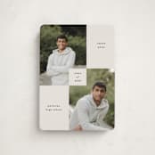"Bright Modern" - Graduation Announcements in Moon by Kelly Watkins - Front