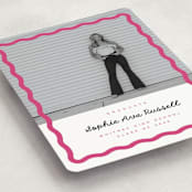 "wavy border" - Graduation Announcements in Bubblegum by Emily Sabol Goss - Detail