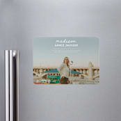 "Handwritten Stack" - Graduation Announcements in Snow by Stephanie Heinrich Godbout - Magnet Front