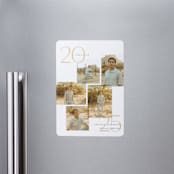 "chic five" - Graduation Announcements in Marigold by Carolyn Nicks - Magnet Front