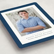 "Linen frame" - Graduation Announcements in Jeans by Lea Delaveris - Detail