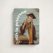 "Casual chic" - Graduation Announcements in Cotton by Creo Study - Front