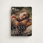 "Contemplate" - Graduation Announcements in Snowberry by Pixel and Hank - Front