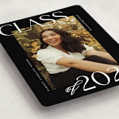 "Scholarly Surround" - Graduation Announcements in Licorice by Jessica Williams - Detail