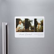 "The Trio" - Graduation Announcements in Onyx by Benita Crandall - Magnet Front