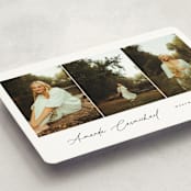 "The Trio" - Graduation Announcements in Onyx by Benita Crandall - Detail