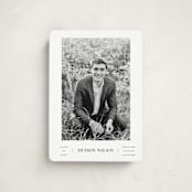 "Collegiate" - Graduation Announcements in Onyx by Benita Crandall - Front