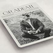 "newspaper" - Graduation Announcements in Newsprint by Kaydi Bishop - Detail