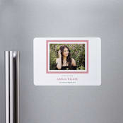 "charm" - Graduation Announcements in Peony by Sara Hicks Malone - Magnet Front