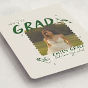 "Playful" - Graduation Announcements in Avocado by Vera Lim - Detail