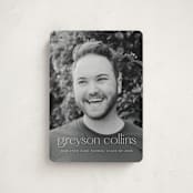 "Understated" - Graduation Announcements in Salt by Ekko Studio - Front