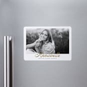 "vintage script" - Graduation Announcements in Golden by Maja Cunningham - Magnet Front