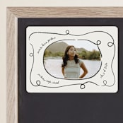 "swirl" - Graduation Announcements in Ash by Kelly Watkins - Magnet Front