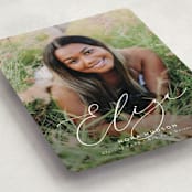 "Grand Name" - Graduation Announcements in Snow by Nicoletta Savod - Detail
