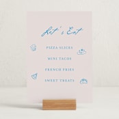 "Handdrawn little things" - Graduation Menu Signs in Sky Whispers by Cass Loh - In Use