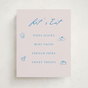 "Handdrawn little things" - Graduation Menu Signs in Sky Whispers by Cass Loh - Front