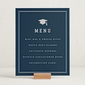 "grad ribbon" - Graduation Menu Signs in Navy by Sarah Curry - In Use