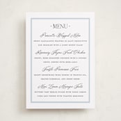 "Dotted Classic" - Graduation Menu Signs in Hydrangea by Carolyn MacLaren - Front