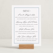 "Dotted Classic" - Graduation Menu Signs in Hydrangea by Carolyn MacLaren - In Use