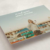 "Handwritten Stack" - Graduation Announcements in Snow by Stephanie Heinrich Godbout - Detail