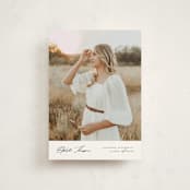 "Elegance" - Graduation Announcements in Cloud by Nicole Walsh - Front
