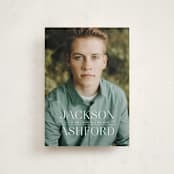"Classy Stack" - Graduation Announcements in Limestone by Erica Krystek - Front